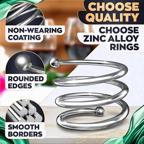 Vista 66 de Juego de 20 servilleteros dorados de otoño, servilleteros de Navidad que se adaptan a varios estilos de servilletas, elegante diseño de hoja dorada