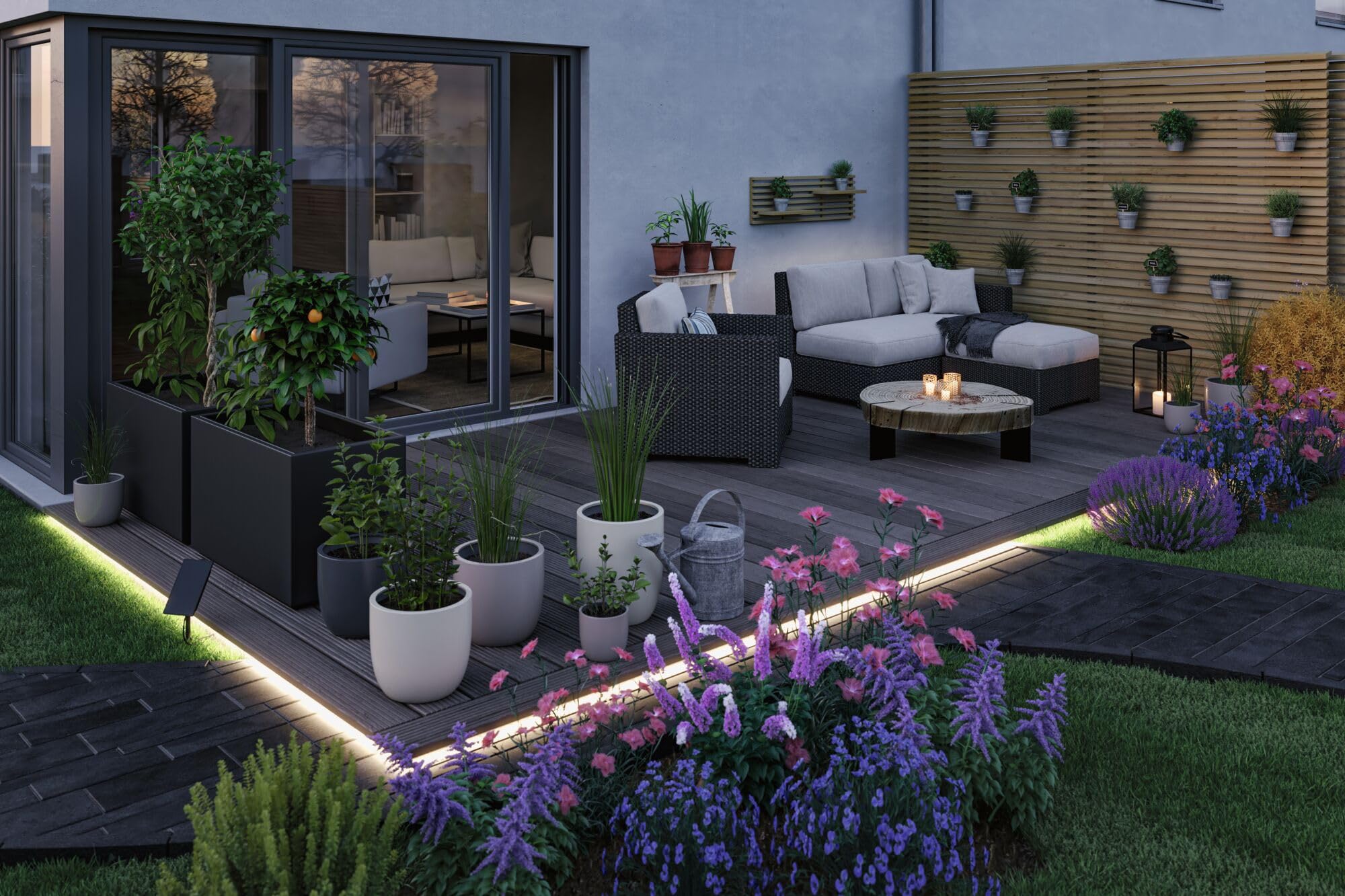 Paulmann Solar LED Strip 10m warmweiß Fernbedien. 1xAkku 18650 1500 mAh schwarz 71195