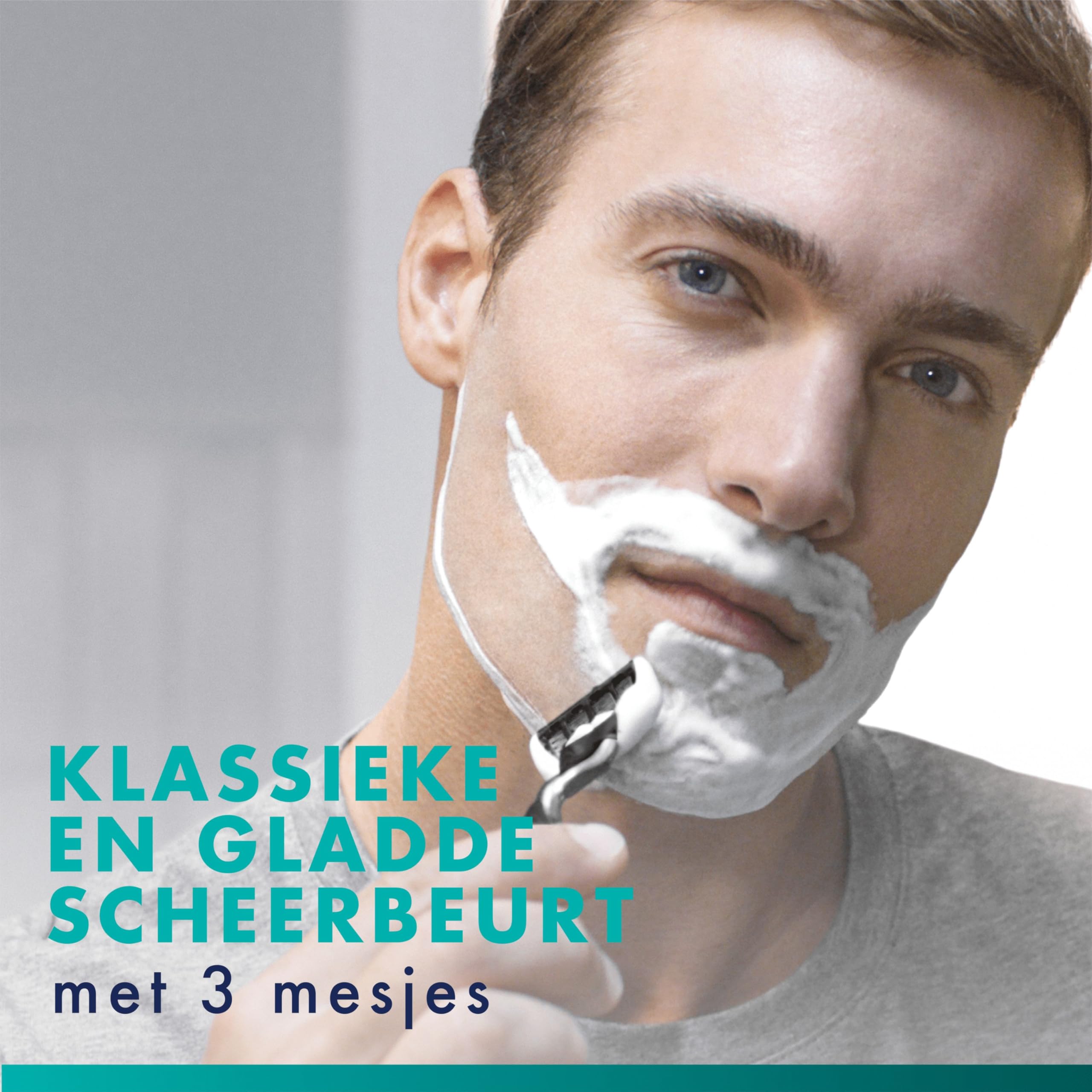 Gillette Mach3 Base 1 uchwyt + 3 ostrza uzupełniające dla mężczyzn