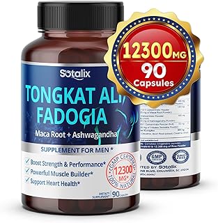 Premium Tongkat Ali 200:1 Extract (Longjack) 4780mg Ultra Potency with Maca Root Ginseng Tribulus Terrestris Ashwagandha - High Strength For Men Women-90 day supply (90 Count (Pack of 1))