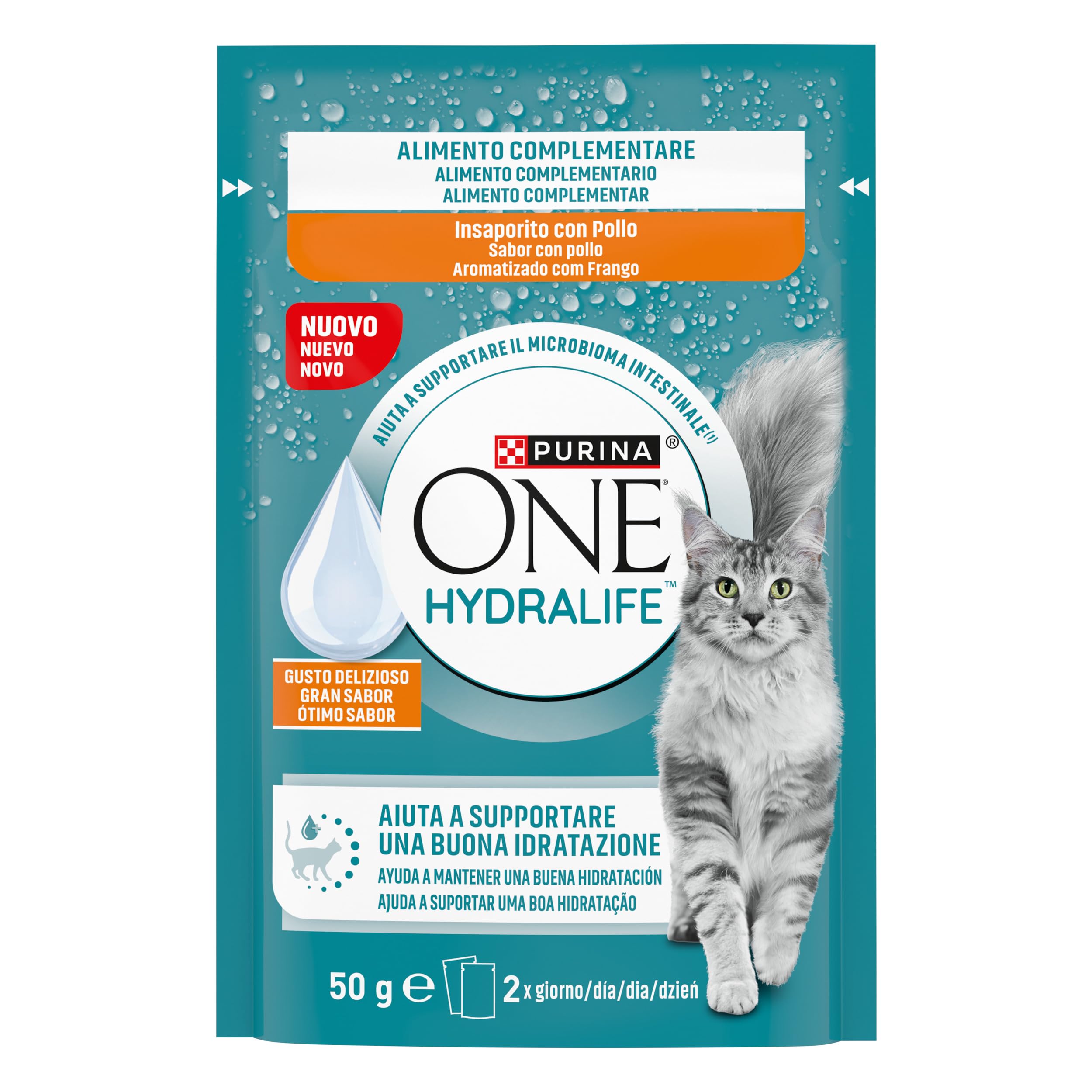 PURINA ONE HYDRALIFE 12 Beutel à 50 g Ergänzungsfutter mit Huhn