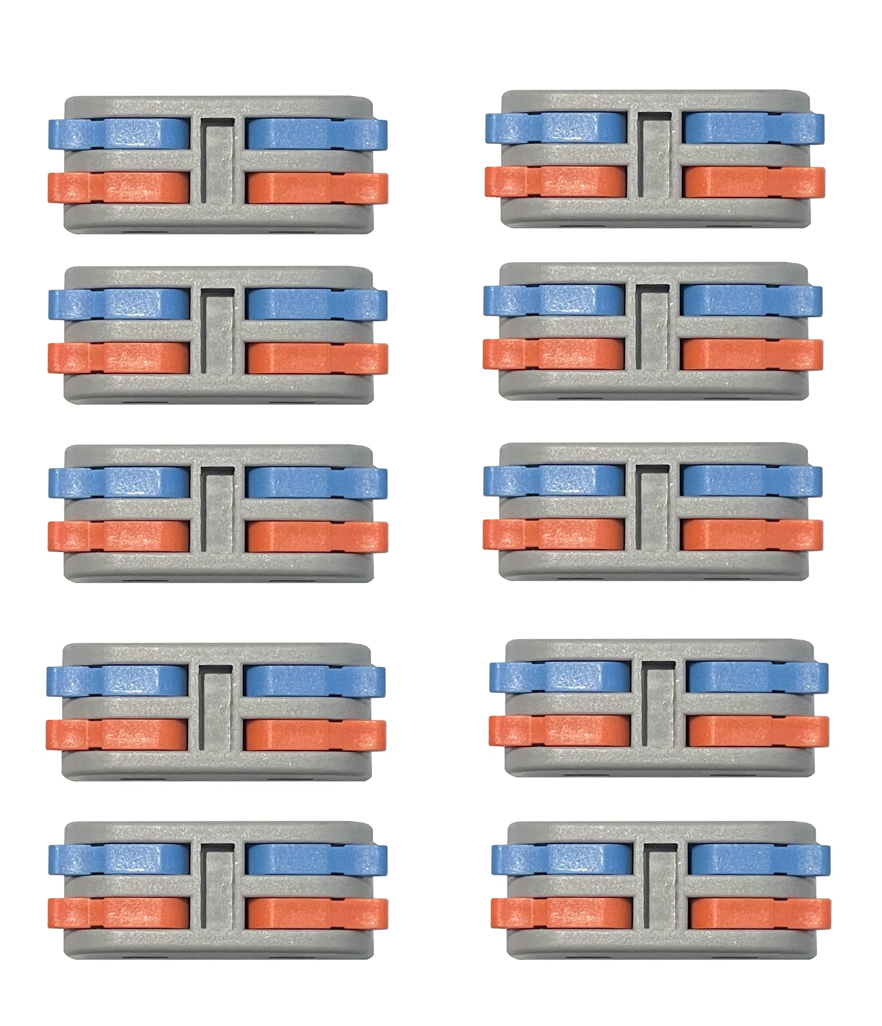 MTUERANC Wire Connectors, Compact Lever Wire Nuts Connectors Wire Terminals 2 Into 2 Out Splicing Wire Connector, Color Valve in-Line Connector for