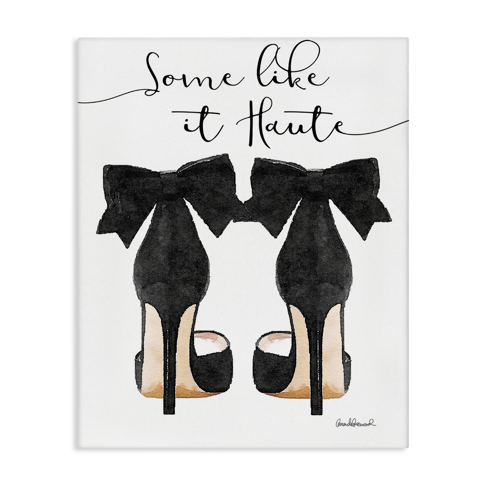 Stupell Industries Some Like It Haute Black Pumps Heels