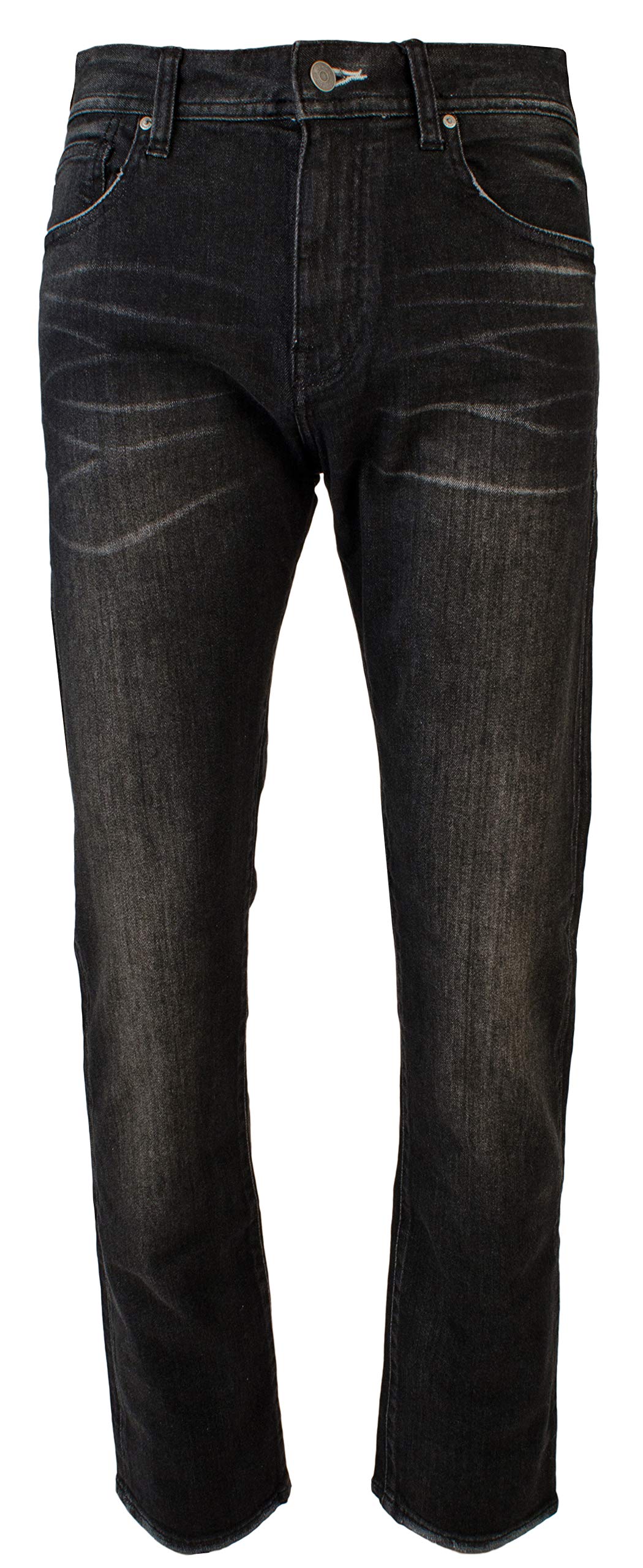 AX Armani Exchange Men's Straight Fit Stretch Jean-BLK-34Wx30L Black