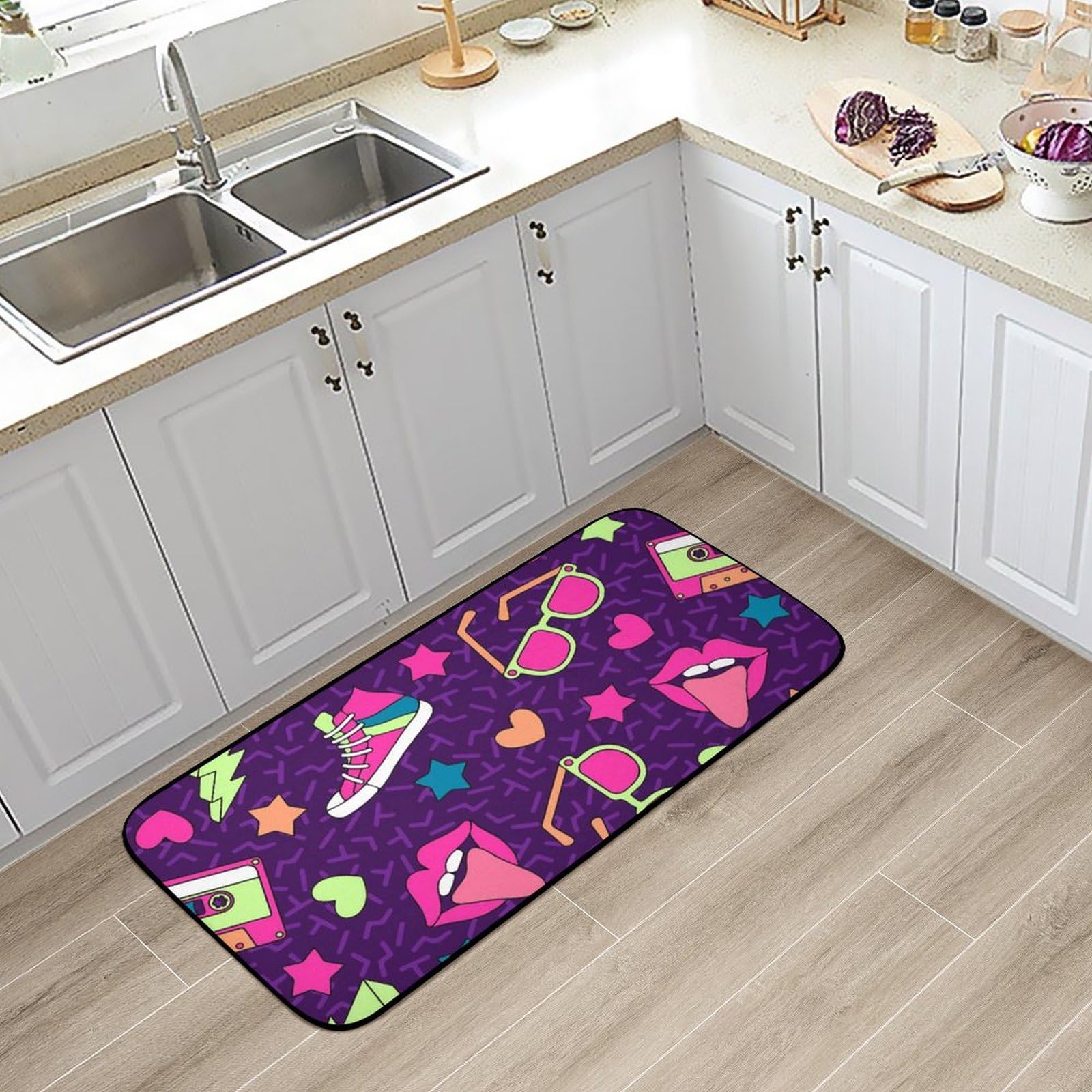 ヴィンテージ  バスマット 可愛いラグマット デイジーマット ビンテージ バスマット 浴室 玄関