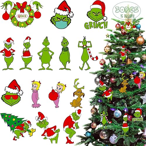 Miniatura 1 de Tetor Adorno de Navidad 2022 para decoración de árbol de Navidad 30