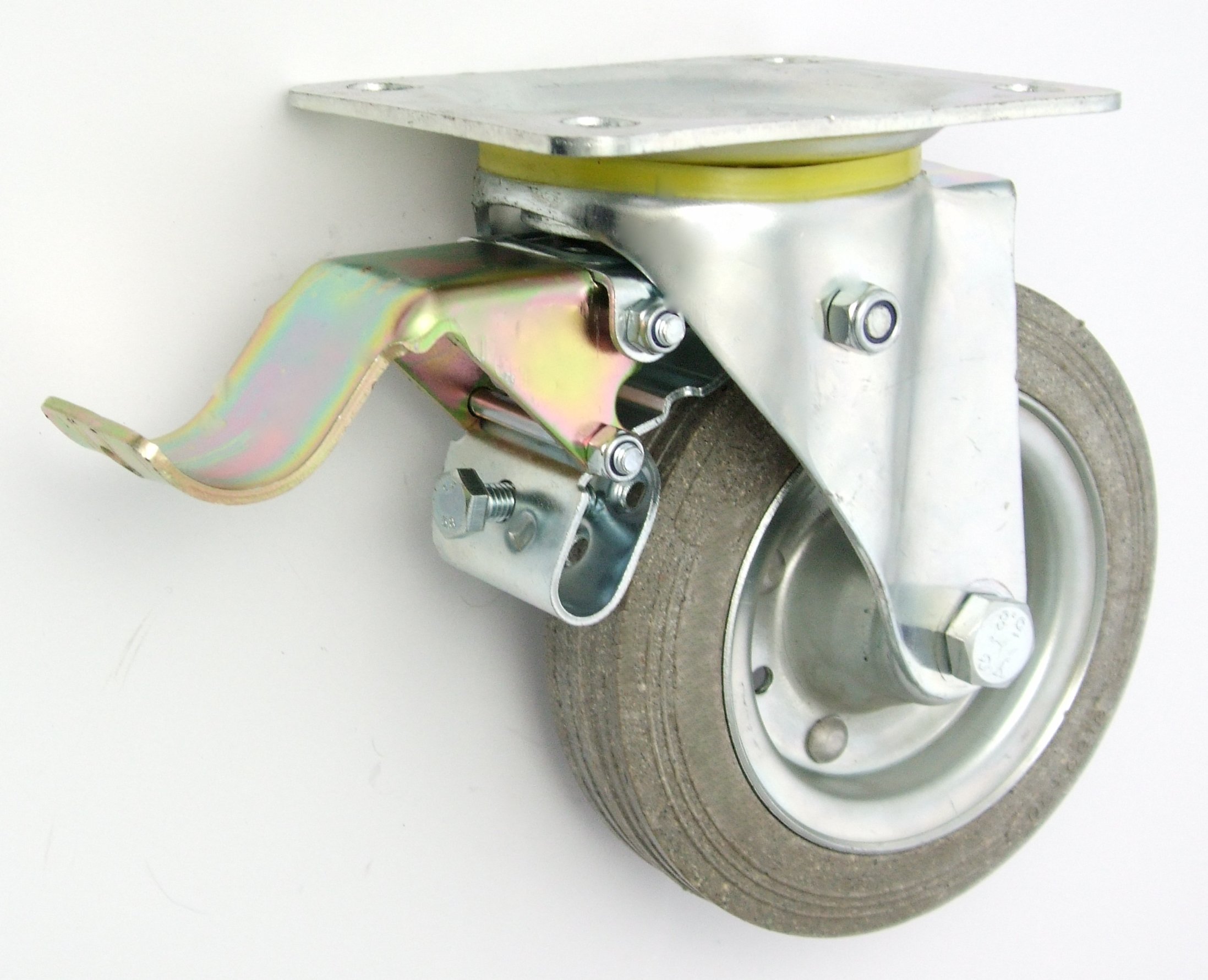 Aluminium-Gummi-Rollen 80 Mm – Ersatzräder Für  Produktbild-Vorschau 2