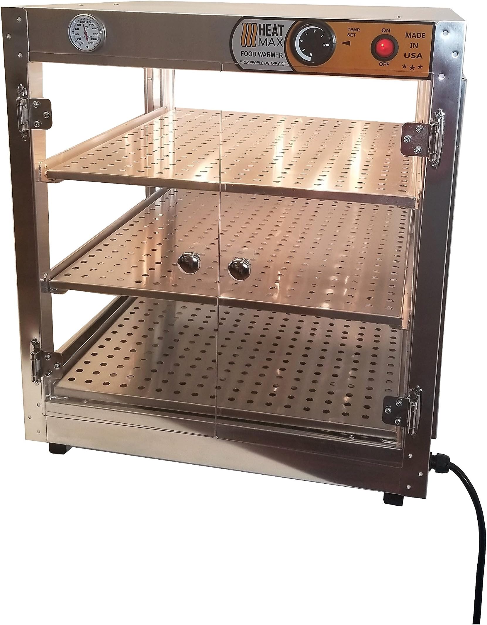 HeatMax Commercial 202024 Countertop Pizza and Food Warmer Display - THE ORIGINAL AND THE BEST -MADE IN USA with service and support, Great for Pizza