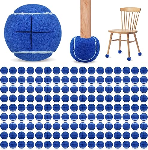 Miniatura 11 de Magicorange Paquete de 120 pelotas de tenis precortadas a granel para sillas, pelotas de tenis de 2.5 pulgadas, fundas para patas de sillas