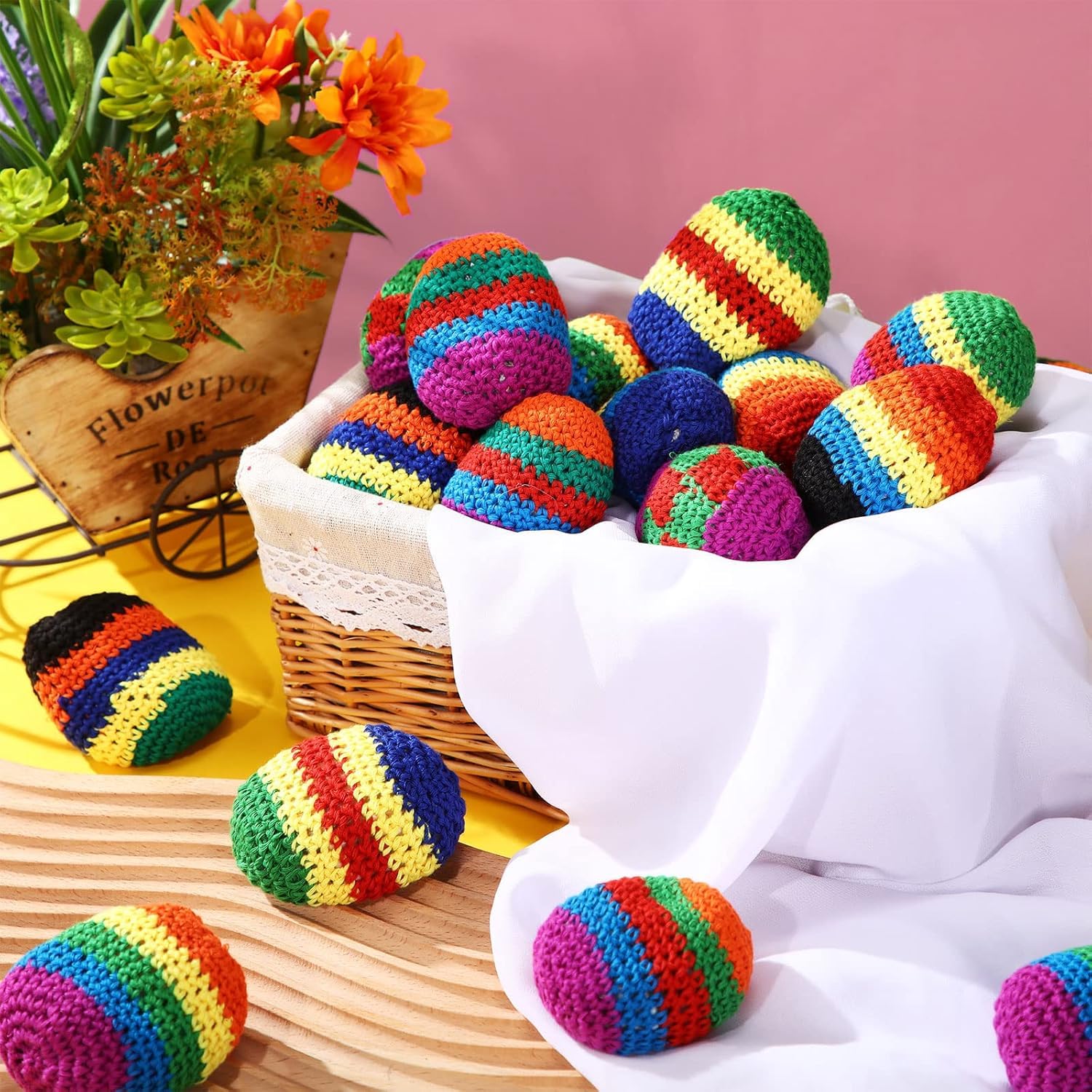 DIRTBAG Mega Metal Footbag, Handmade Footbags, Flying Clipper Original Design, Steel Pellet Blend - Blue.