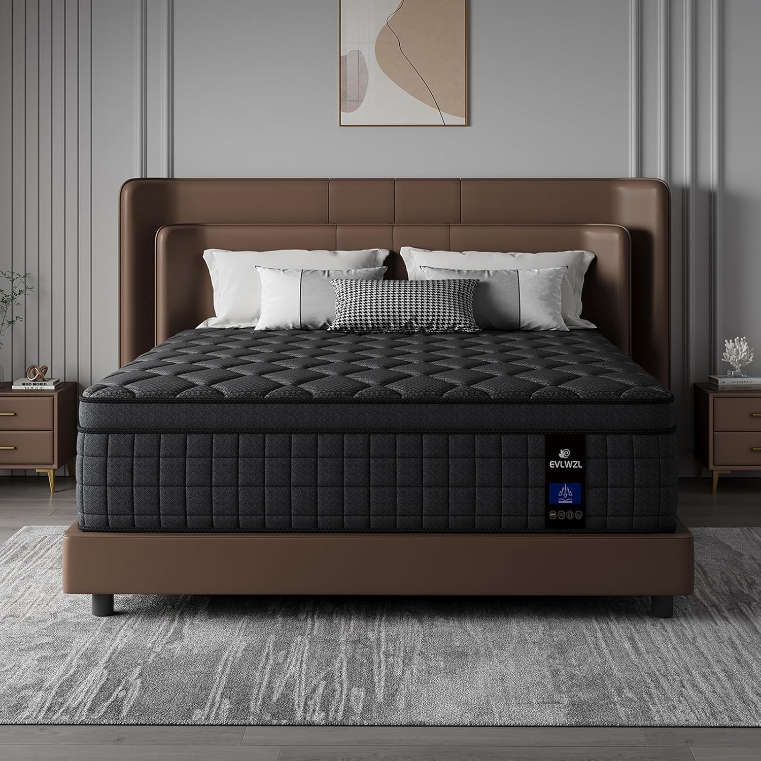 14 Inch King Size Mattress, Medium Firm Hybrid King Mattresses, Memory Foam Mattress in a Box with Individually Wrapped Pocket Springs, Reinforced Edge Support, Pressure Relief,Motion Isolation 14 Inch King Size Mattress, Medium Firm Hybrid King Mattresses, Memory Foam Mattress in a Box with Individually Wrapped Pocket Springs, Reinforced Edge Support, Pressure Relief,Motion Isolation