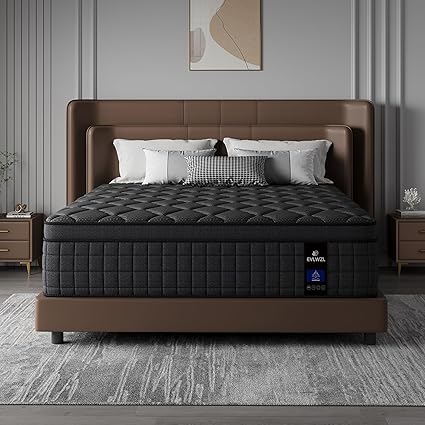 12 Inch Twin Mattress, Medium Firm Hybrid Twin Mattresses, Memory Foam Mattress in a Box with Individually Wrapped Pocket Springs, Reinforced Edge Support, Pressure Relief, Motion Isolation