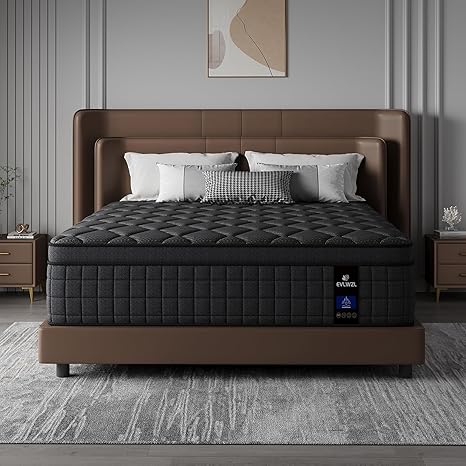 12 Inch Twin Mattress, Medium Firm Hybrid Twin Mattresses, Memory Foam Mattress in a Box with Individually Wrapped Pocket Springs, Reinforced Edge Support, Pressure Relief, Motion Isolation