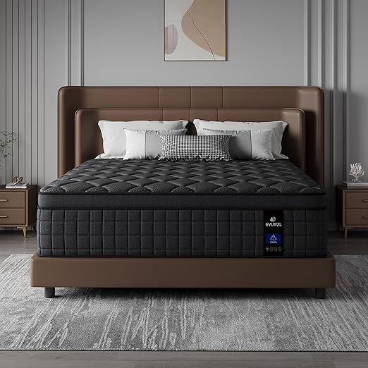 12 Inch Twin Mattress, Medium Firm Hybrid Twin Mattresses, Memory Foam Mattress in a Box with Individually Wrapped Pocket Springs, Reinforced Edge Support, Pressure Relief, Motion Isolation