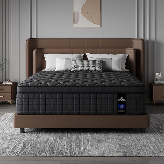 12 Inch Twin Mattress, Medium Firm Hybrid Twin Mattresses, Memory Foam Mattress in a Box with Individually Wrapped Pocket Springs, Reinforced Edge Support, Pressure Relief, Motion Isolation