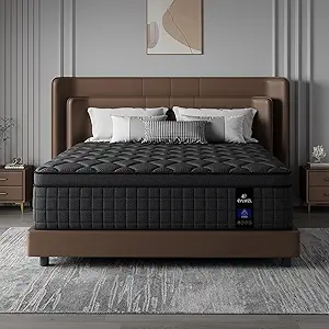 10 Inch King Size Mattress, Medium Firm Hybrid King Mattresses, Memory Foam Mattress in a Box with Individually Wrapped Pocket Springs, Reinforced Edge Support, Pressure Relief,Motion Isolation