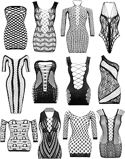 Lingerie en résille pour femme - Body sexy en dentelle (12 pièces)