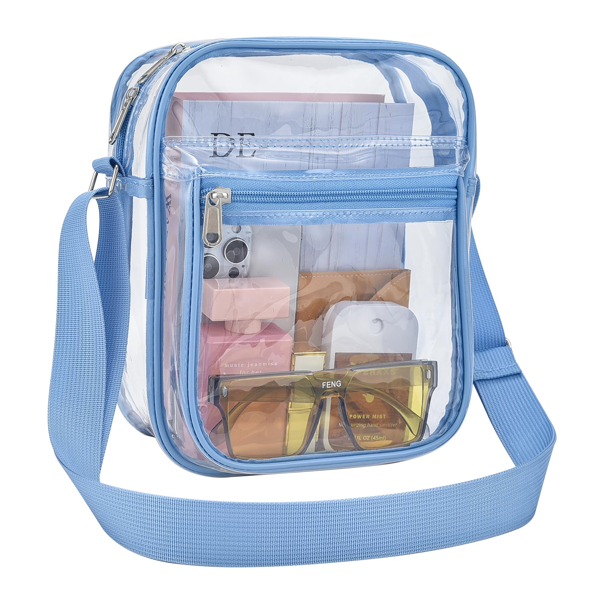 USPECLARE Clear Bag Stadium Approved Clear Messenger Bag for Men and Women