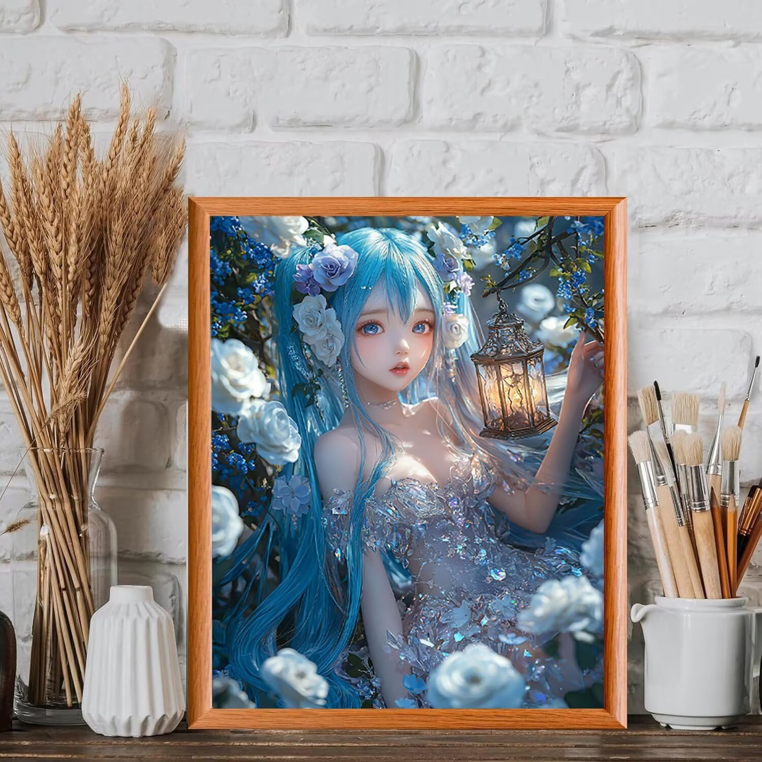 WEISHIWE Dipingere con i Numeri Adulti Ragazza bella, 60x80cm s-658 | Pittura a Olio Kit, fai da te Quadri da Dipingere Numerat, Adulti Bambini Hobby Creativi,Pittura Adulti Decora la Casa Regalo