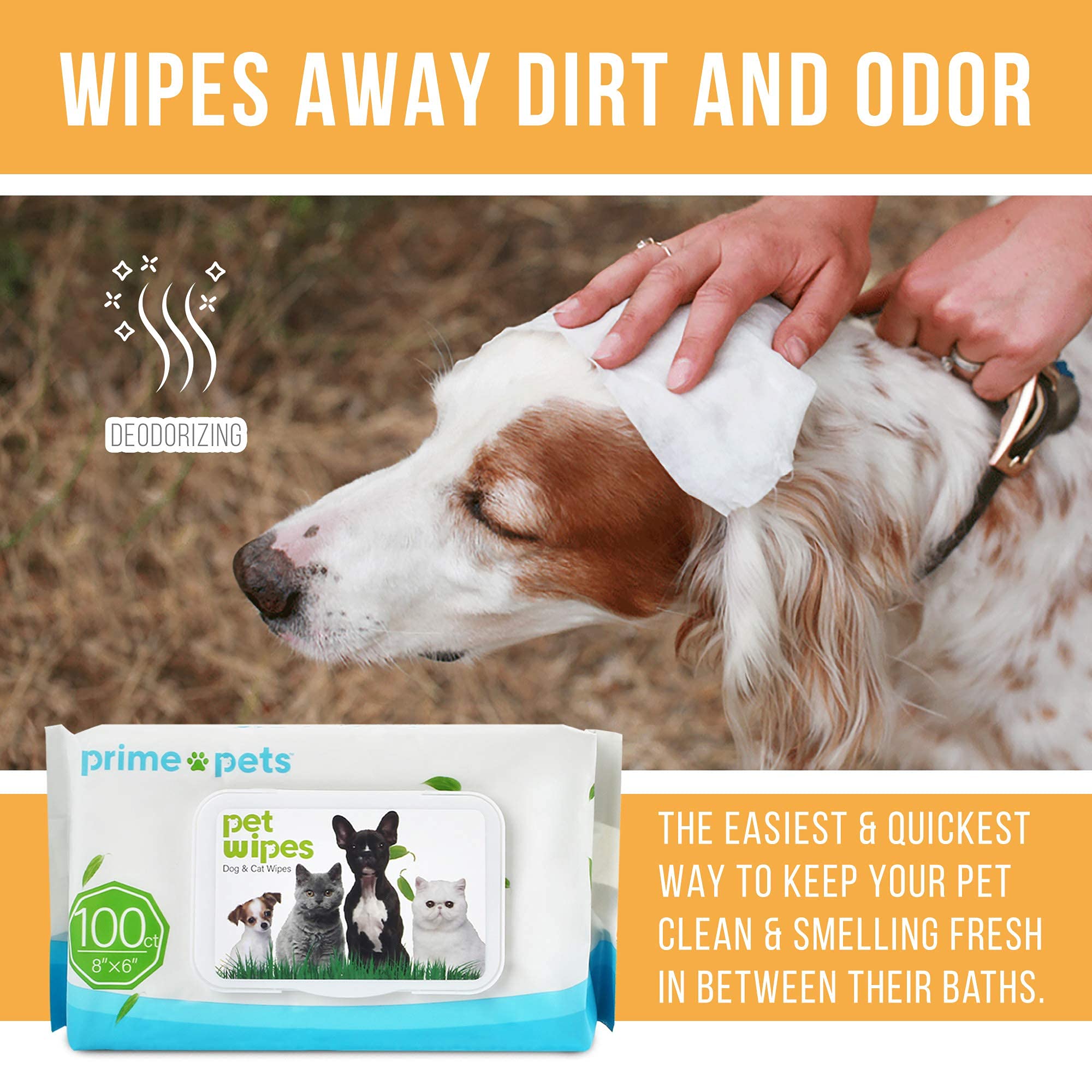 Wags & Wiggles Purify Hypoallergenic Wipes for Dogs Gently Clean