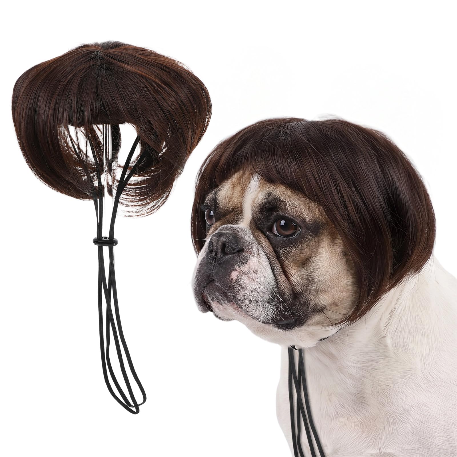 Dog Wigs for Large Dogs, Funny Dog Halloween Costumes