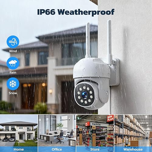 Miniatura 10 de Sistema de cámara de seguridad inalámbrica, 8 cámaras para exteriores, seguimiento humano, kit de NVR 4K expandible de 8 a 16 canales, audio de 2