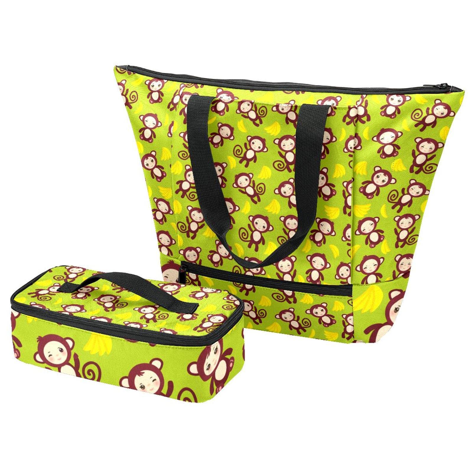 Sac isolant voyage avec grand sac fourre-tout et sac à main