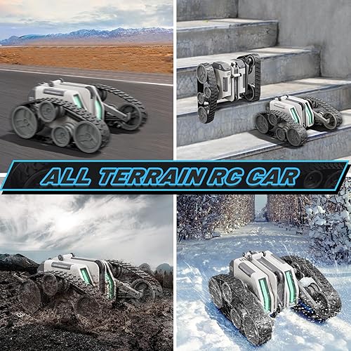 Miniatura 2 de Auto de control remoto, 4WD todo terreno para niños de 6 años en adelante, auto de acrobacias RC superpotencia, auto RC controlado a mano de 2.4Ghz,