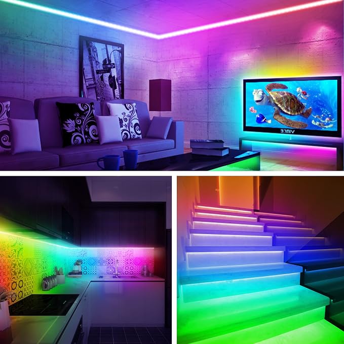 maylit tira de luces LED Bluetooth 18ft para TV 75-85 pulgadas miniatura 7