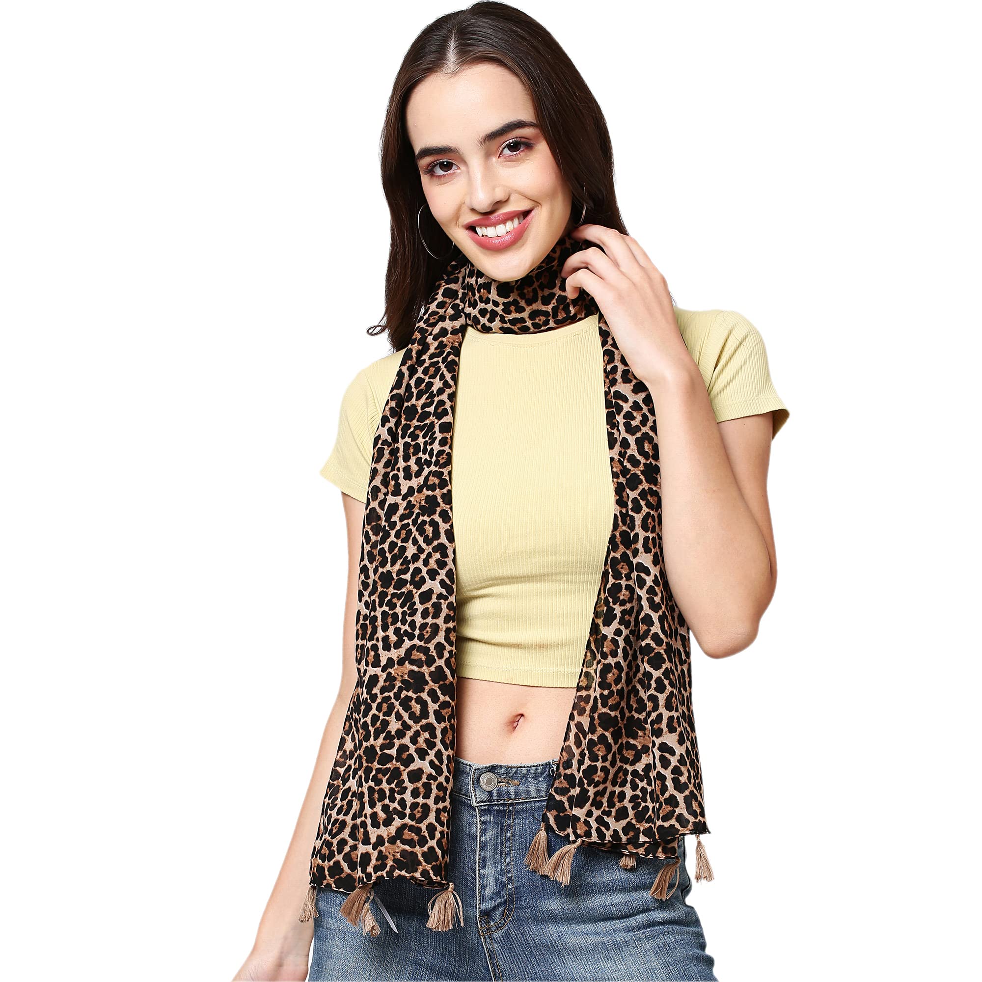SAHIL SCARF Premium Multicolor Scarf Lightweight & Comfortable for All Seasons Combo of 5 (180x55cm) - Image 3 thumbnail