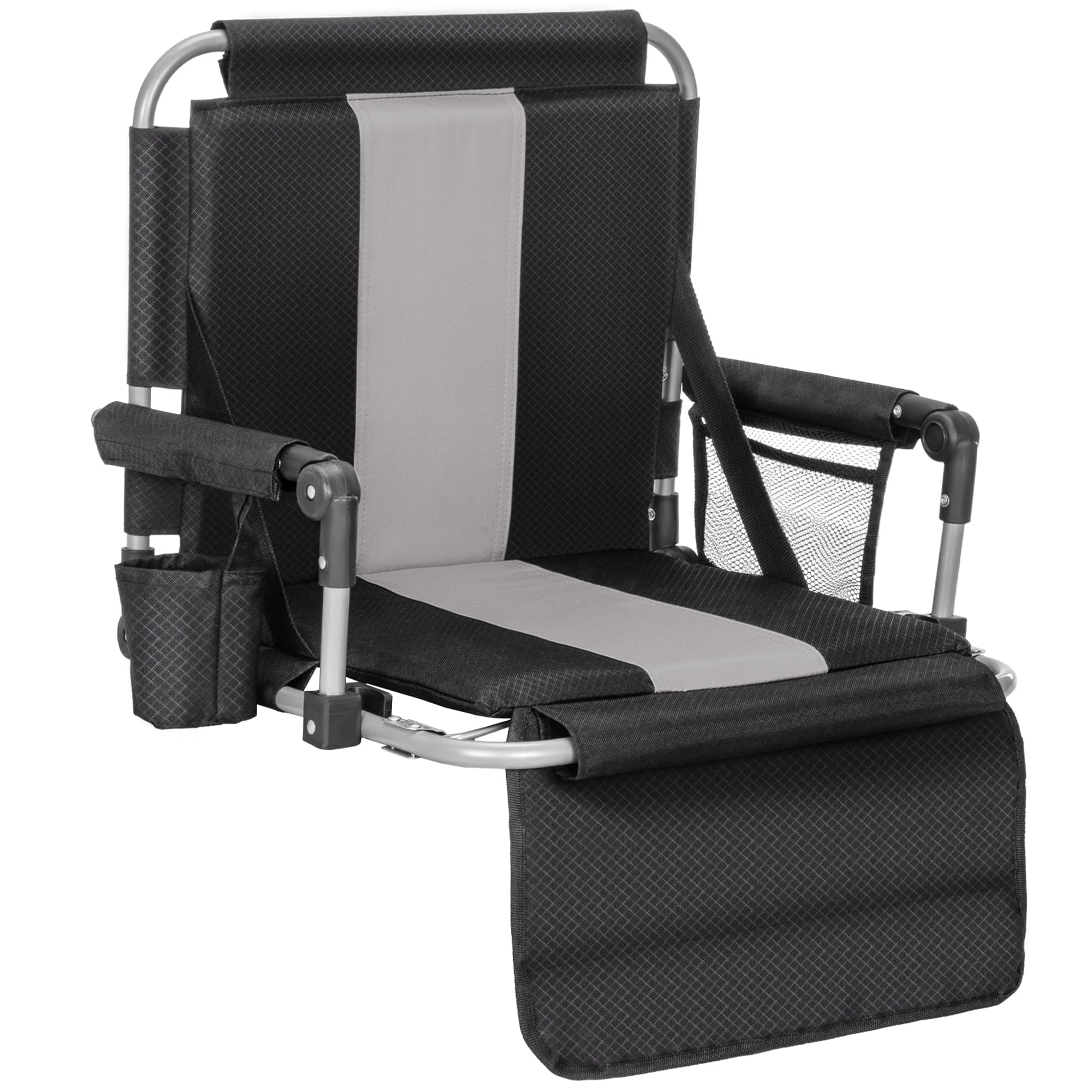 ALPHA CAMP Stadium Seat Chair for Bleachers with Back & Arm Rest