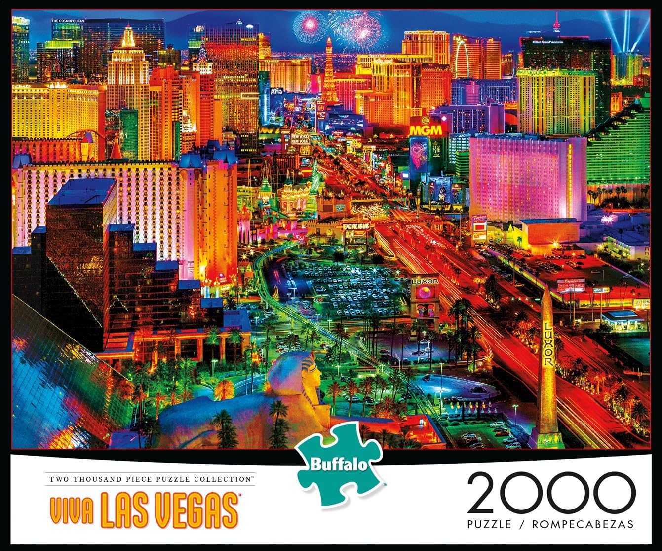 Buffalo Games - Viva Las Vegas – Puzzle de 2000 pièces