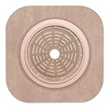 Hollister 15603 New Image Flat Flextend Skin Barrier, Red Color Code Match, 5 Pack, Cut-to-Fit up to 1-3/4” – 2-1/4” Flange, Ostomy Skin Barrier, Ostomy Supplies