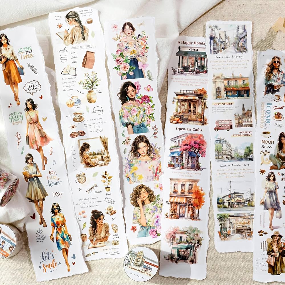 コラージュ　マスキングテープ　フレークシール　　素材　シールまとめ売り Amazon.co.jp: シール コラージュ 素材 マスキングテープ