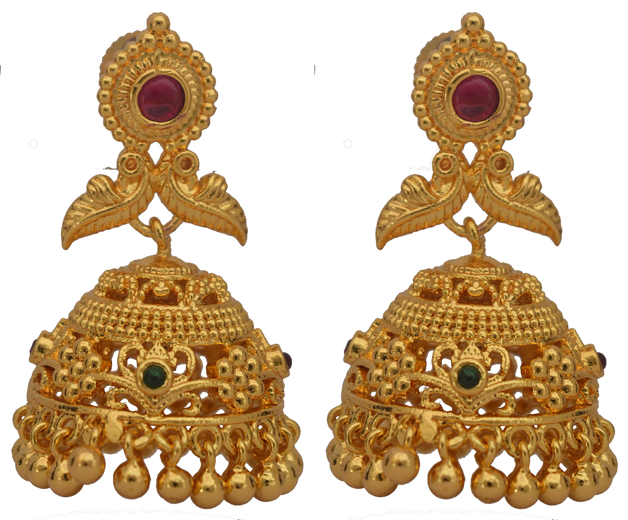 Radhas Creations Copper Gold Plated Earrings For Women No.784 (B08FKG7225) Amazon Price History, Amazon Price Tracker