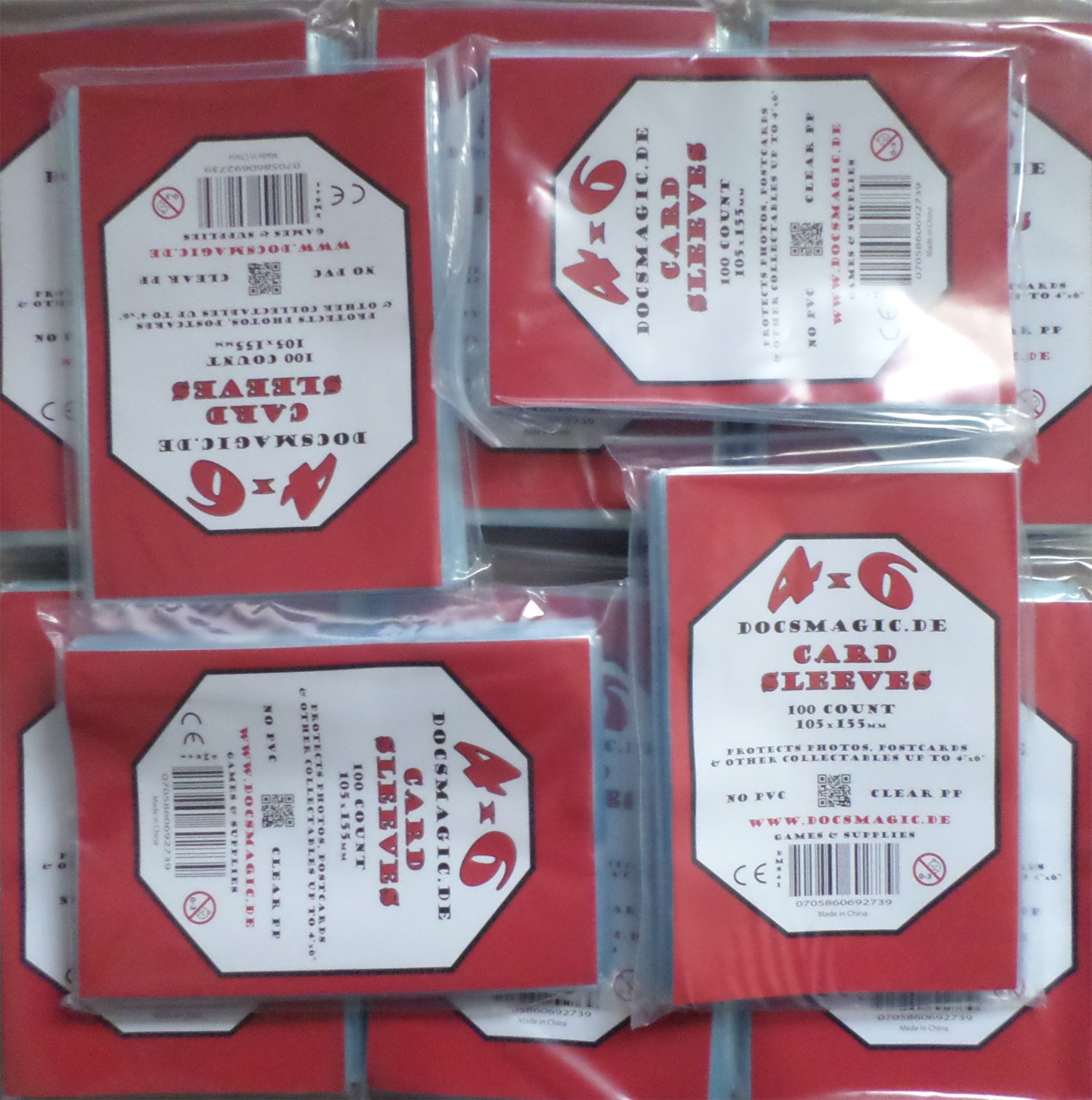 docsmagic.de 1.000 4 x 6 Soft Sleeves - 105 x 155 mm - 10 Packs - Photo Postcards