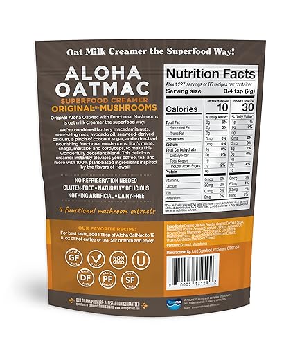 Vista 45 de Laird Superfood Creamer - Crema en polvo con sabor a chocolate y menta para el café, bolsa de 8 onzas