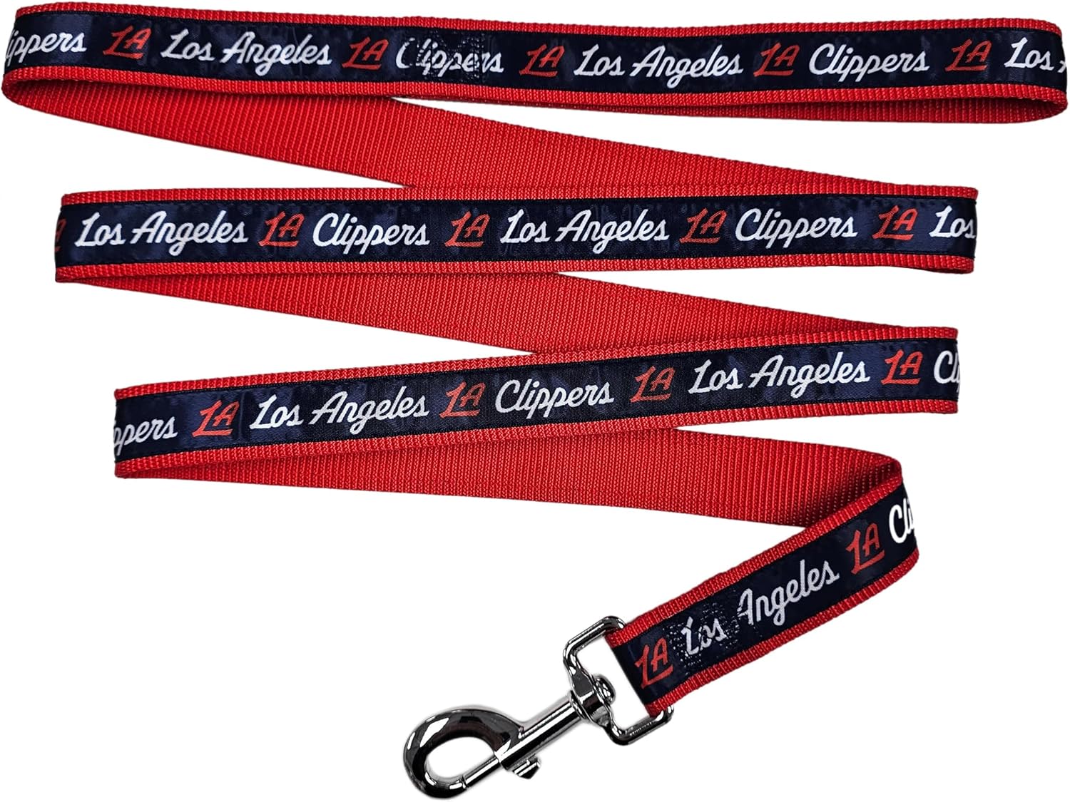 NBA CHICAGO BULLS Dog Leash, Size Medium. Heavy-Duty Metal Swivel Buckle Pet Leash