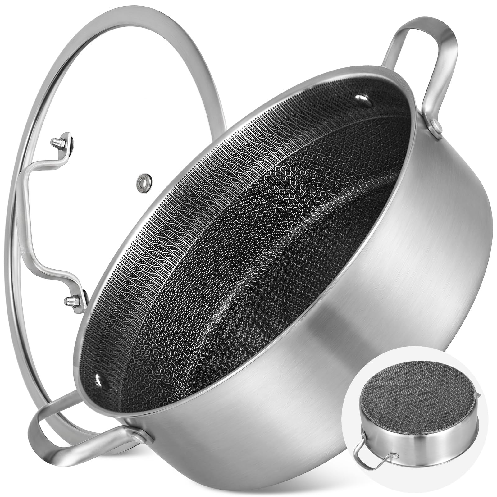 LOLYKITCH 7 QT Deep Frying Pan
