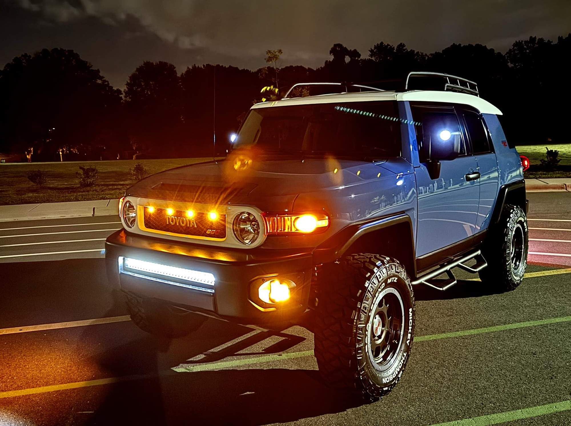 iJDMTOY Lower Grille 30-Inch LED Light Bar Kit Compatible with 2007-14 Toyota FJ Cruiser Includes 1 180W High Power LED Lightbar Lower Bumper Opening Mounting Brackets & OnOff Switch Wiring K product thumbnail 6