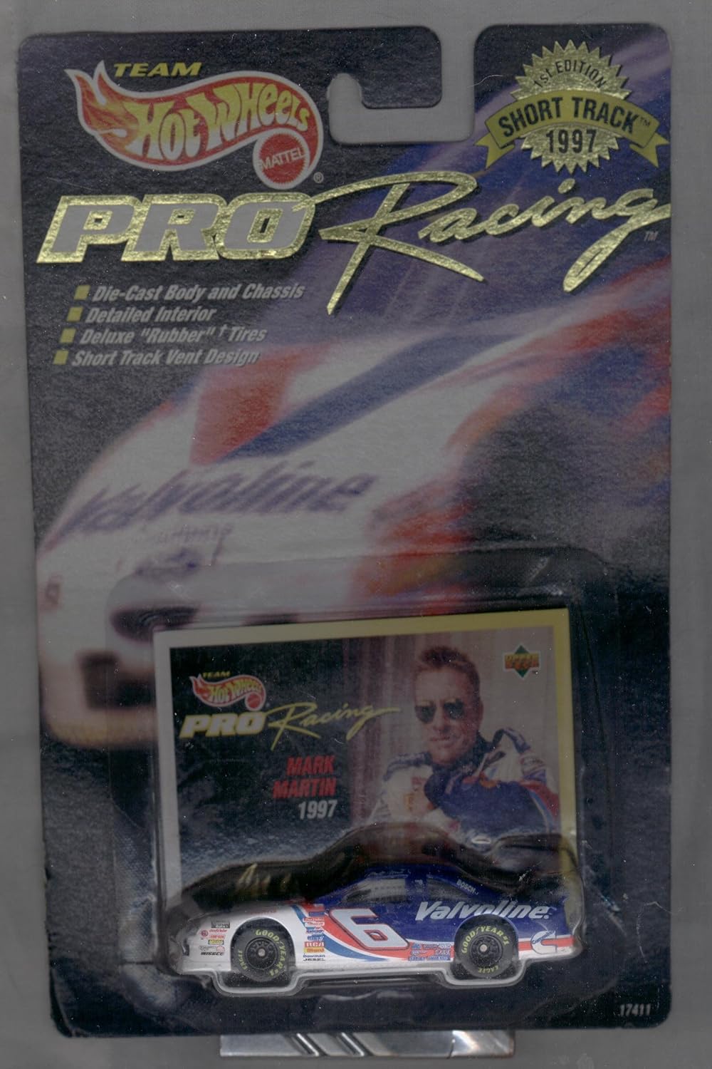 Hot Wheels 1997 1st Edition Mark Martin Pro Racing Short Track 1:64 Scale