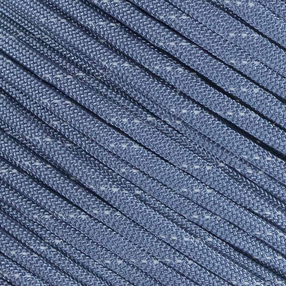 Fluorescent Reflective 550 Type III Guyline Tent Rope Camping Survival Cord High-Visibility Paracord- Rot and UV Fade Resistant (Reflective FS Navy Blue, 25 Feet)