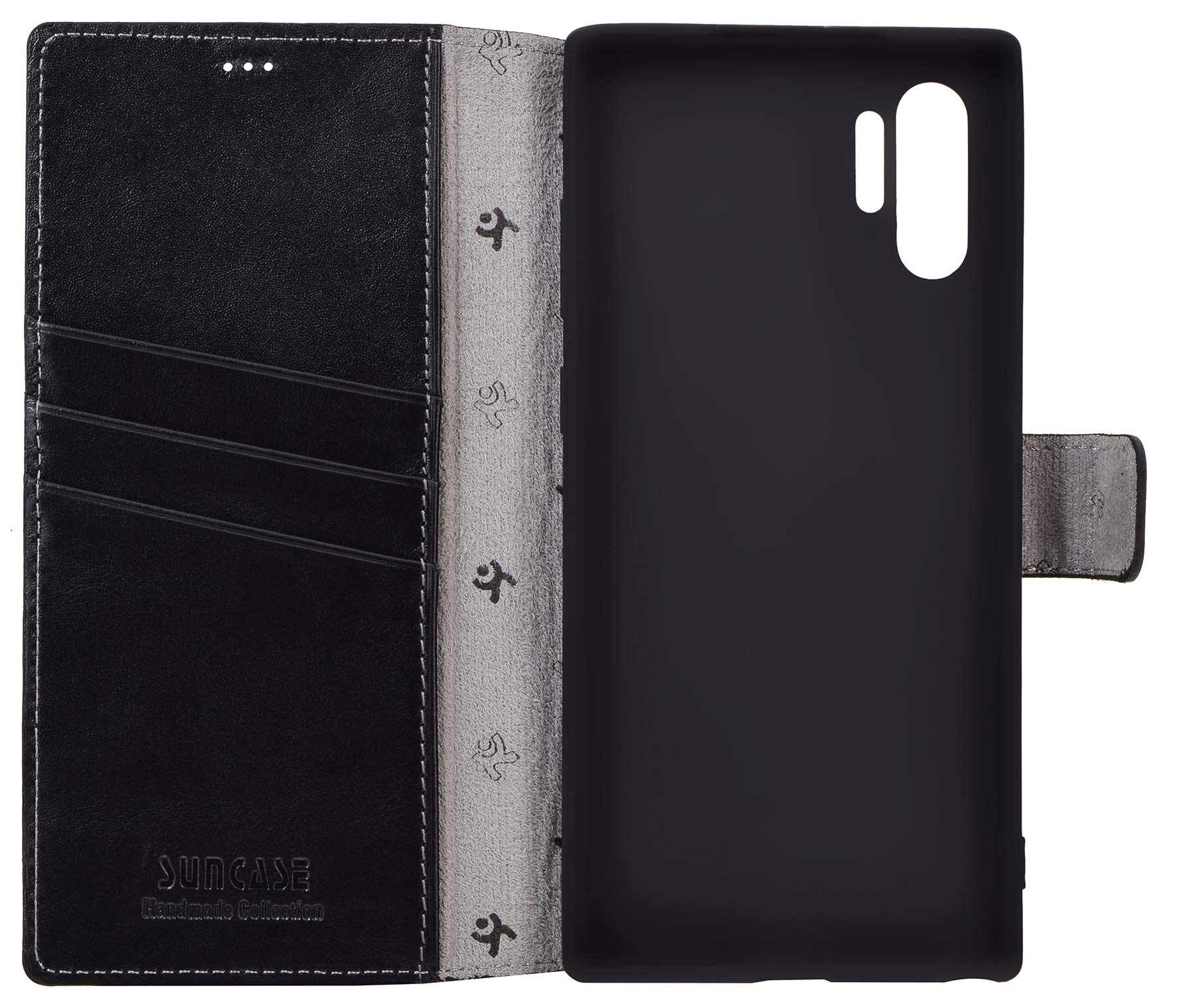 Suncase Custodia A Libro Con Pelle Per Xiaomi Mi Note 10 - 3 Slot Carte E Chiusura Magnetica - 2