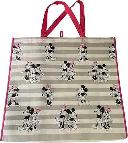 Legacy Licensing Partners Disney Minnie Mouse y Mickey Giant - Bolsa de mano reutilizable extra grande coleccionable de 26 pulgadas, Multi, Minnie