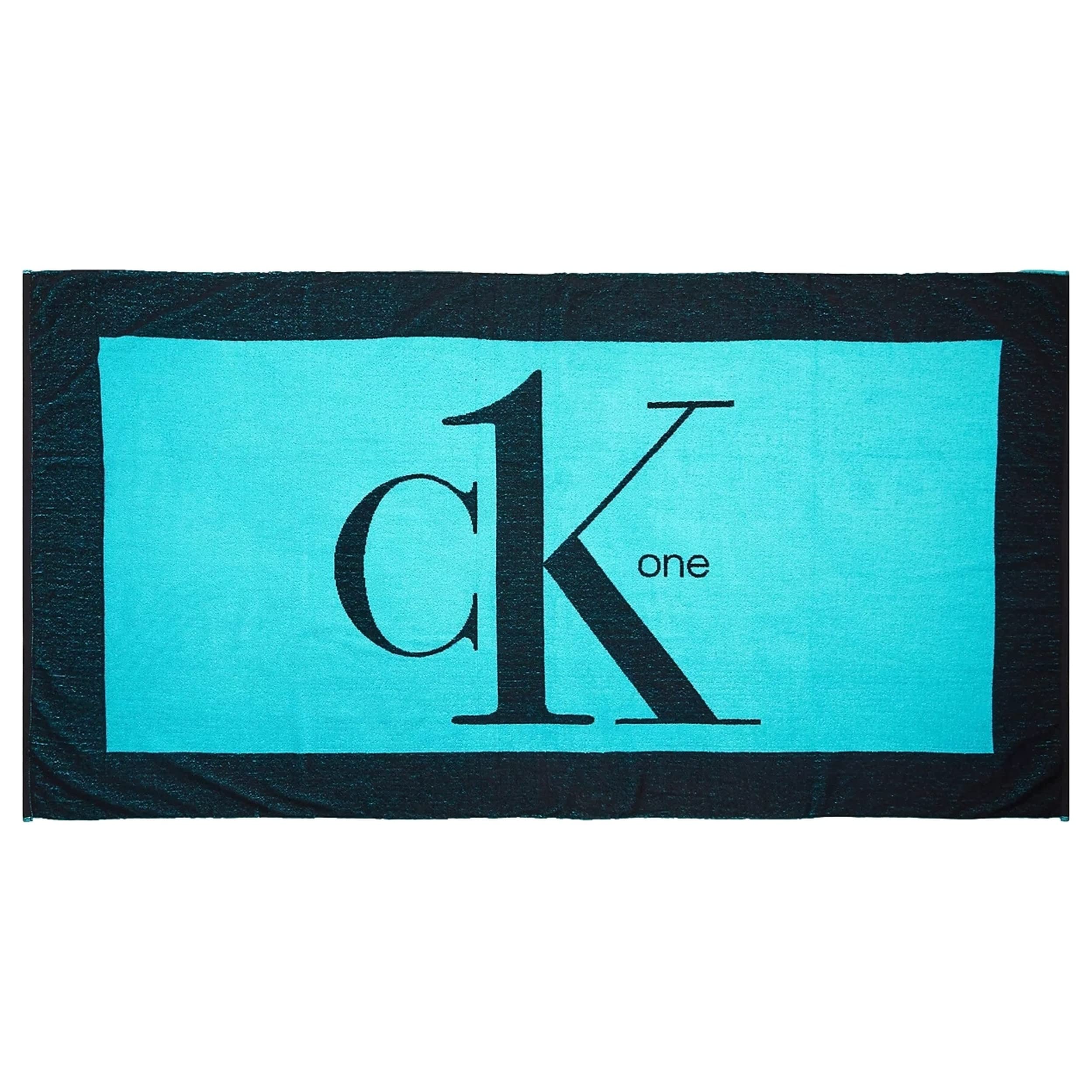 Calvin Klein Telo Mare CK Piscina Spa Spugna di Cotone cm.170 x 90 (Circa) logato Articolo KU0KU00088 Towel