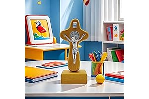 Exquisite Pine Cross Card with Magnet - Ideal Communion Keepsake for Boys