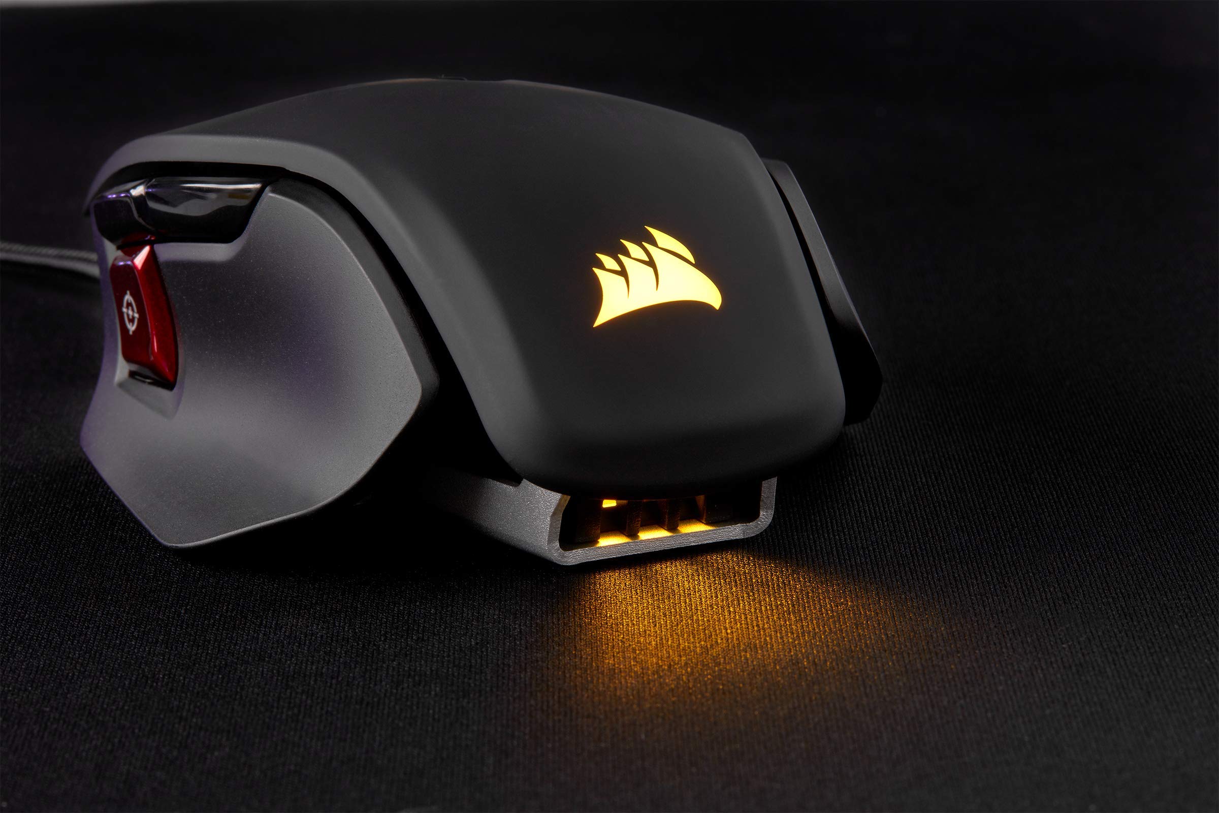 Corsair M65 ELITE RGB Ottico FPS Mouse Gaming, 18000 DPI Ottico Sensore, Retroilluminazione a RGB LED, Sistema di Regolazione del Peso, Nero