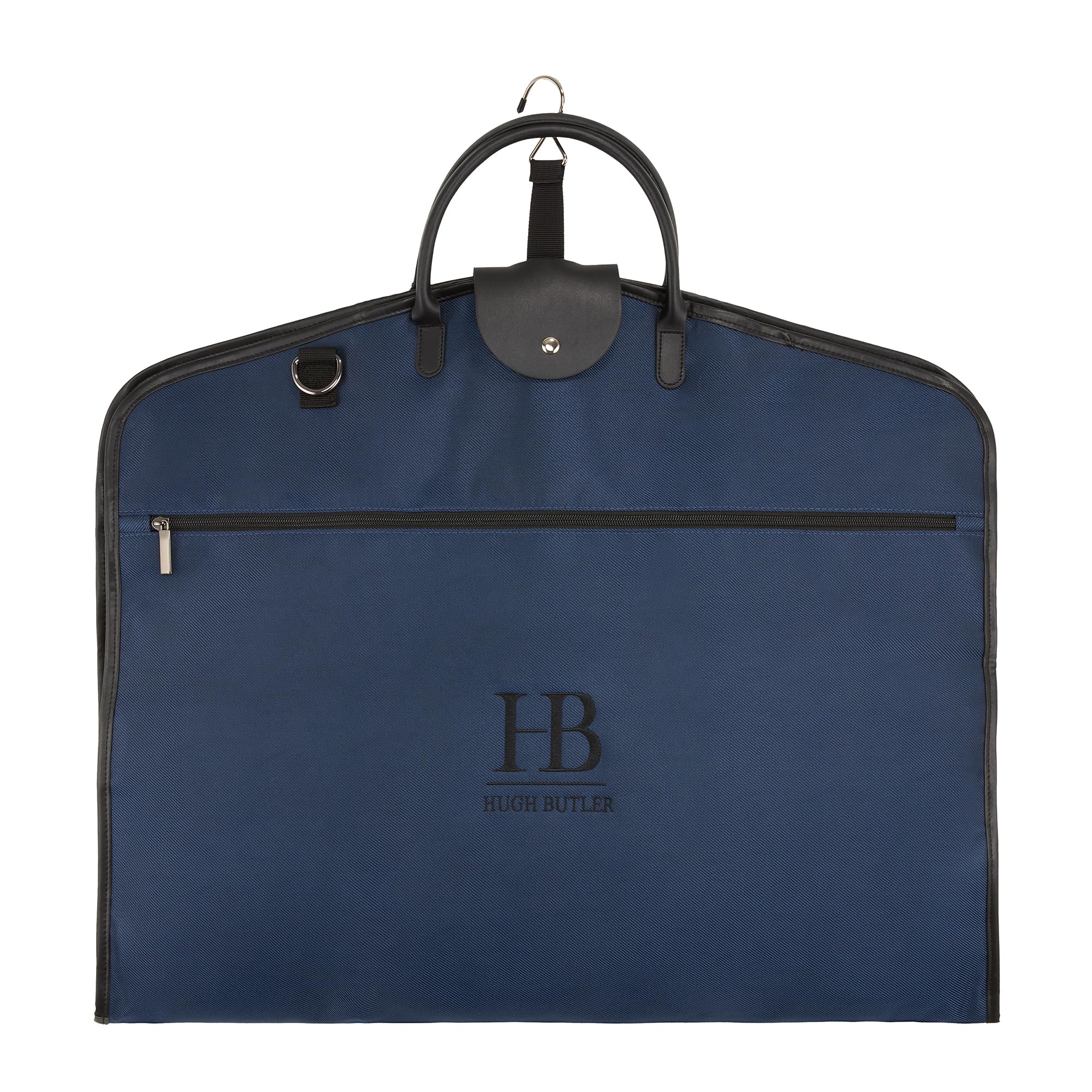 Funda para Traje 40" (Ligera) - Elegante Traje 1-2 con Bandolera - Funda para Ropa de Hombre y Mujer - Plegable - no Arruga la Ropa. Niles Azul Marino