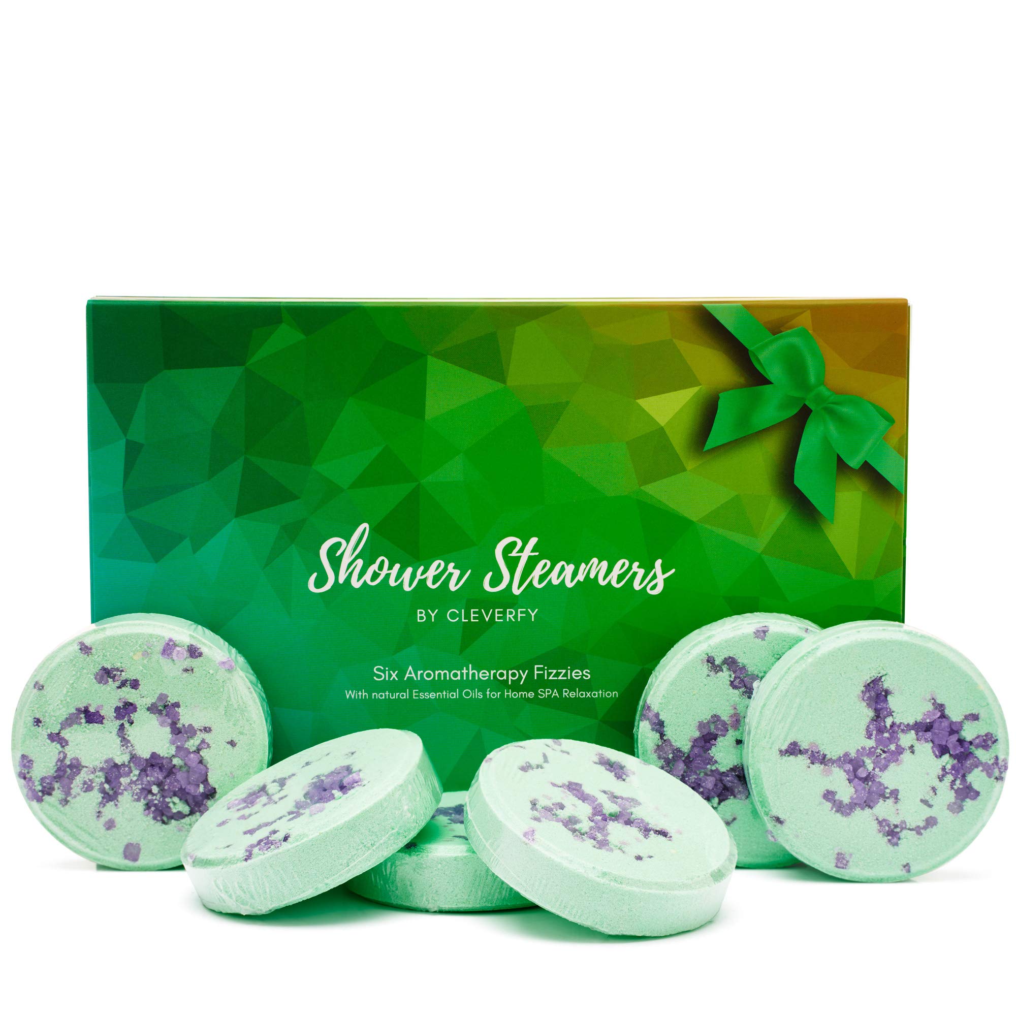 Cleverfy Shower Steamers Aromatherapy Birthday Gifts for Women - [6X] Shower Bombs with Essential Oils for Sinus Relief - Gifts for Mom, Spa Gift for Women, Unique Gifts for Women Who Have Everything