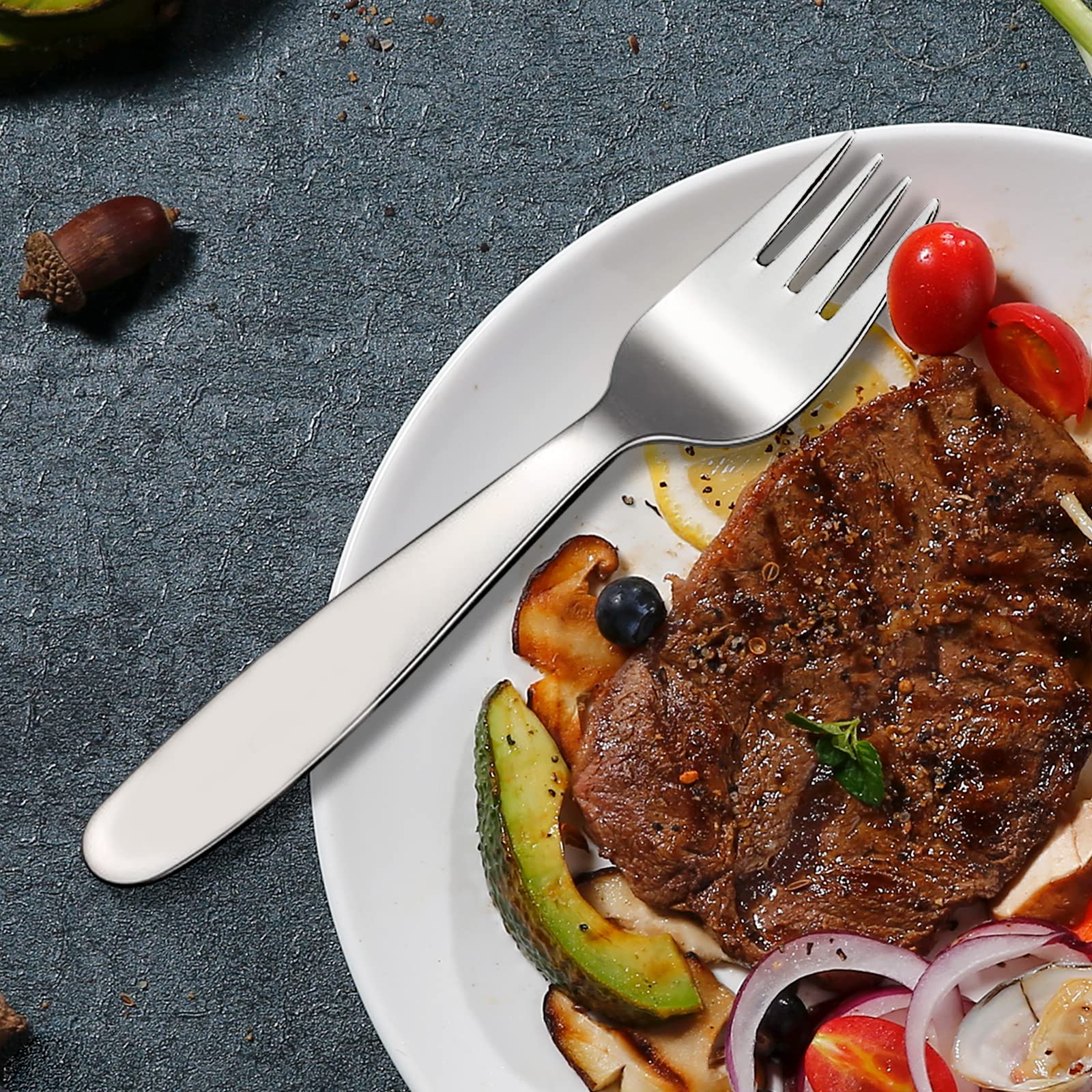 Set 4 Forchette Bambini In Acciaio Inox 18/8 - 14.7cm Sicure E Senza BPA - Foto 6